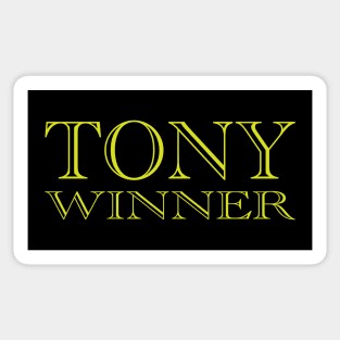 TONY WINNER Sticker